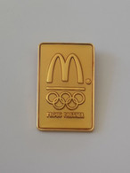Athens 2004 Olympic Games, McDonalds Sponsor, Gold Logo Pin - Jeux Olympiques