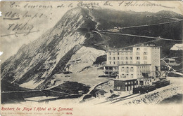 Rochers De Naye L'Hôtel Et Le Sommet - Roche