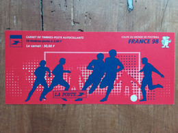 FRANCIA - Coppa Del Mondo 1998 - Libretto Autoadesivi - Nuovi (sottofacciale) + Spese Postali - Commemoratives