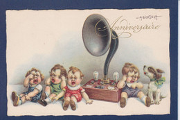 CPA Radio Tsf écrite Enfants Bertiglia N° 2445 - Humorkaarten