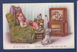 CPA Radio Tsf écrite Enfant Télévision - Humorous Cards