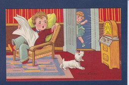 CPA Radio Tsf écrite Enfant - Humorous Cards