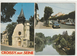 DEPT 78 : édit. Abeilles Cartes N° 14678 : Croissy Sur Seine Le Prieuré , Le Bd De La Mairie , Les Bords De La Seine - Croissy-sur-Seine