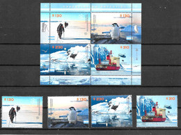 #75126 ARGENTINE,ARGENTINA 2022 ANTARCTICA FAUNA PENGUIN,SHIP ICEBREAKER SET+MINISHEET                              MNH - Nuovi