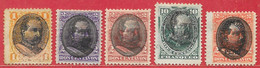 Pérou N°83, 85, 86, 88, 90 1894 (*) - Peru