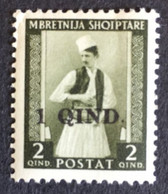 1942 - Albania - Native Costumes Surcharged In Black - 1q - New - - Albanien