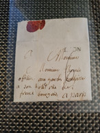 LETTRE DE LAON 1786 POUR PARIS MARQUE LAON LENAIN 2 - ....-1700: Précurseurs