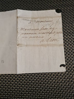 LETTRE MARQUE VERSAILLES POUR LYON MARQUE MANUSCRITE ??? VOIR LA FLECHE - ....-1700: Precursori