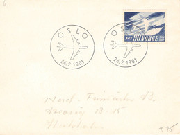 NORWAY - AIRMAIL 1961 OSLO > STOCKHOLM  / ZC97 - Storia Postale