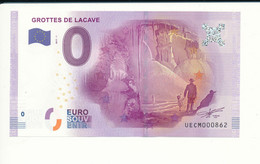 Billet Touristique 0 Euro - GROTTES DE LACAVE - UECM - 2017-1 - N° 862 - Other & Unclassified