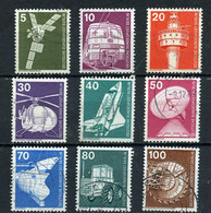 ALLEMAGNE: Berlin N° 458-466 Yvert) Oblitérés . 1970-1979 - Gebraucht