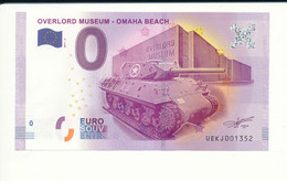 Billet Touristique 0 Euro - OVERLORD MUSÉUM - OMAHA BEACH - UEKJ - 2017-2 - N° 1352 - Billet épuisé - Other & Unclassified