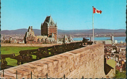 Alte Kleinformatkarte Stadtübersicht Von Der Zitadelle - Québec - La Citadelle