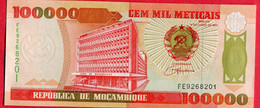 100000 Meticais 1993 Neuf 4 Euros - Moçambique