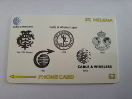 ST . HELENA  GPT / ARMS/LOGOS CABLE & WIRELESS/  St HELENA  327 CSHD  2 POUND  New  Logo C&W **10722** - St. Helena Island