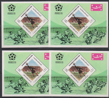 Soccer World Cup 1970 - Football - YEMEN - 4 S/S Imp. MNH - 1970 – Mexico