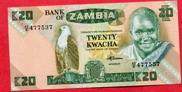 20 Kwacha Neuf 3 Euros - Zambie