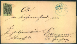 1851: 1 GGr Mi Federzug Auf Faltbriefhülle Ab SCHWAZFELD - Hanover