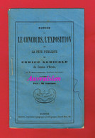 1 Plaquette 27 Pages 1864 Le Concours L'Exposition Comice Agricole Canton ERNEE Mayenne M. DUTERTRE Secrétaire Du Comice - Zonder Classificatie