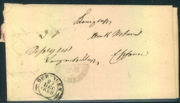 1860, Markenloser Brief Mit Steigbügelstempel „ÖGRINGEN“ - Briefe U. Dokumente