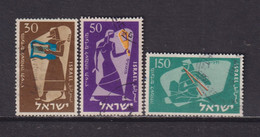 ISRAEL - 1956 Jewish New Year Set Used As Scan - Gebruikt (zonder Tabs)