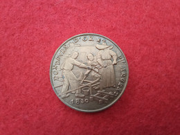 Médaille Bronze Monnaie De Paris FONDEURS D OR ET D ARGENT 1830 (bazarcollect28) - Ohne Datum
