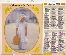 ALMANACH DES PTT Calendrier Des Postes: Côte D'Or, Les Fillettes. 1990 - Formato Grande : 1981-90