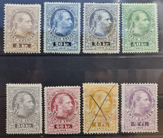 AUSTRIA 1874/75 - MNH/canceled - ANK 10-17 - Complete Set - Telegraphe Stamps - Telegrafo