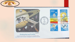 O) 1981 UNITED STATES - USA, SPACE, EXPLORING THE MOON, UNDERSTANDING THE SUN, PROBINGTHE PLANETS, THE UNIVERSE, FDC XF - 1981-1990