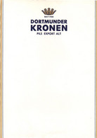 Facture Ou Lettre Avec En-tête Dortmunder Kronen Pils Export Alt - Format : 29.5x21 Cm - Levensmiddelen