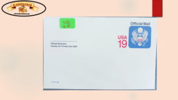 O) UNITED STATES  - USA, EAGLE USA 19, OFFICIAL MAIL, XF - Other & Unclassified