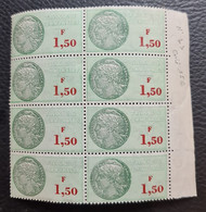 FRANCE 1963 - MNH - YT 33 - Taxes Communales 1F50 - Bloc à 8 - Stamps