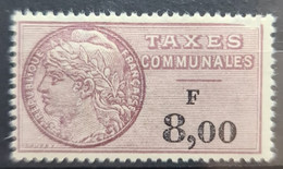 FRANCE 1963 - MNH - YT 30 - Taxes Communales 8,00F - Marken