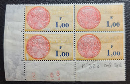 FRANCE 1963 - MNH - YT 32a (Coin Daté!) - Taxes Communales 1,00F - Marken