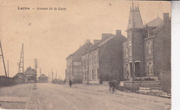 LUTTRE Avenue De La Gare Postée En 1921 Grand Texte Au Dos PONT-A-CELLES - Pont-à-Celles