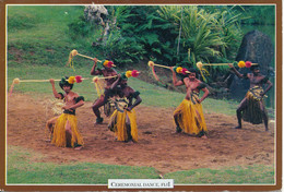 Fiji Postcard Sent To Denmark 8-4-1994 (Ceremonial Dance Troupe Fiji) - Fidji