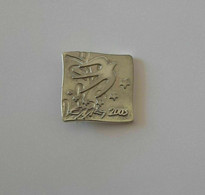 Athens 2004 Olympic Games, Hellenic EU Presidency Pin, SOLID Silver Version - Jeux Olympiques