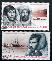 GREENLAND 2014  Polar Expedition Of H. Hagen And L. Myllius - Erichsen Minr.678-79  (lot H 124) - Gebraucht