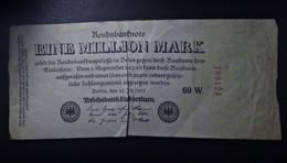 A5 ALLEMAGNE  BILLETS DU MONDE WORLD BANKNOTES  EINE MILLION MARK 1923 - 1 Million Mark