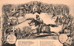 Évènement: Fête Du Millénaire Normand 911-1911 - Illustration: Incursion Des Normands - Carte A. Lavergne - Manifestations