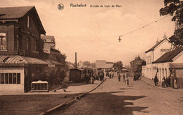 Rochefort Arrivée Du Tram D HAN Animée, TRAM, GARE, Taverne BIRON - Rochefort