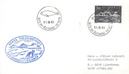 NORWAY - LETTER 1985 NY-ALESUND > DE / ZC103 - Covers & Documents