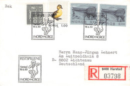 NORWAY - REGISTERED LETTER 1980 HARSTAD > DE / ZC106 - Brieven En Documenten