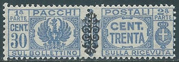 1945 LUOGOTENENZA PACCHI POSTALI 30 CENT MNH ** - RB14-8 - Paquetes Postales