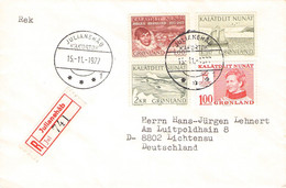 GREENLAND - REGISTERED MAIL 1977 JULIANEHAB > DE / ZC110 - Storia Postale