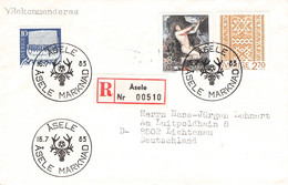 SWEDEN - REGISTERED MAIL 1983 Åsele > DE / ZC111 - Storia Postale