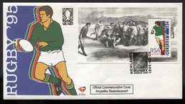 AFRIQUE SUD (RSA) 1995 - Rugby - FDC Obliteration Newlands 1995-05-25 - Lettres & Documents