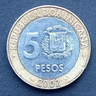 République Dominicaine - 5 Pesos 2002 - Dominicana