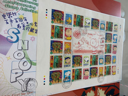 Hong Kong Stamp FDC X Big Sheet On Cover  Peanuts Snoopy 2006 Official Issued - FDC