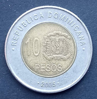 République Dominicaine - 10 Pesos 2005 - Dominicaanse Republiek
